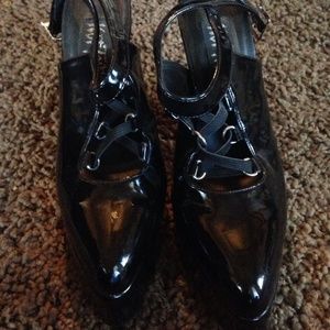 Hot Topic Goth Heels size 7. Black patent